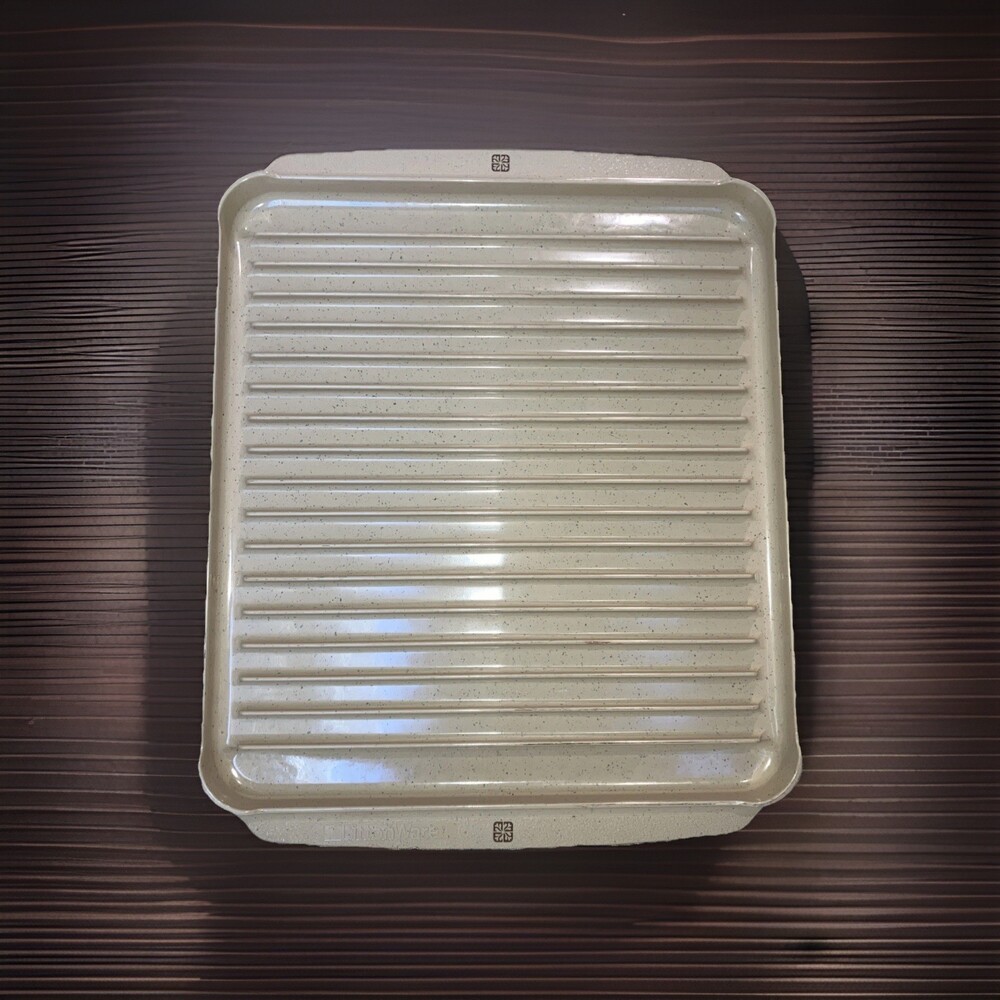 LittonWare Vintage Reversible Microwave Oven Bacon Tray Roasting Rack USA Made